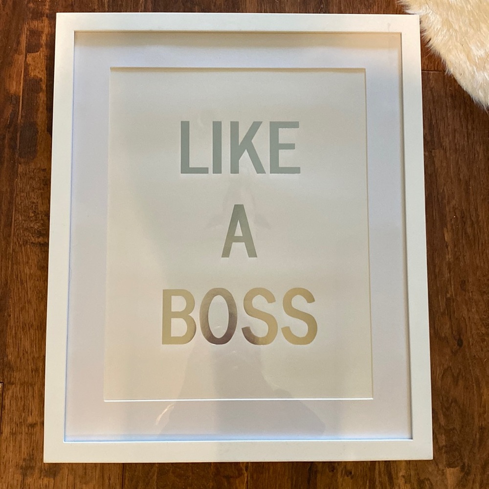 Like a Boss Framed Sign